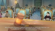 Yelan discusses the strategy at the auction (Image via HoYoverse)